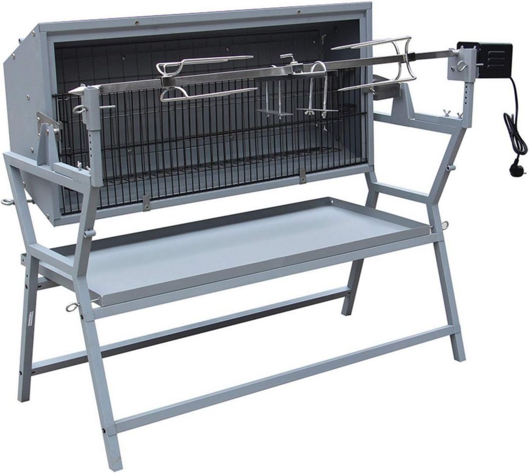 Asador giratorio con asador eléctrico Happy Garden Lisboa