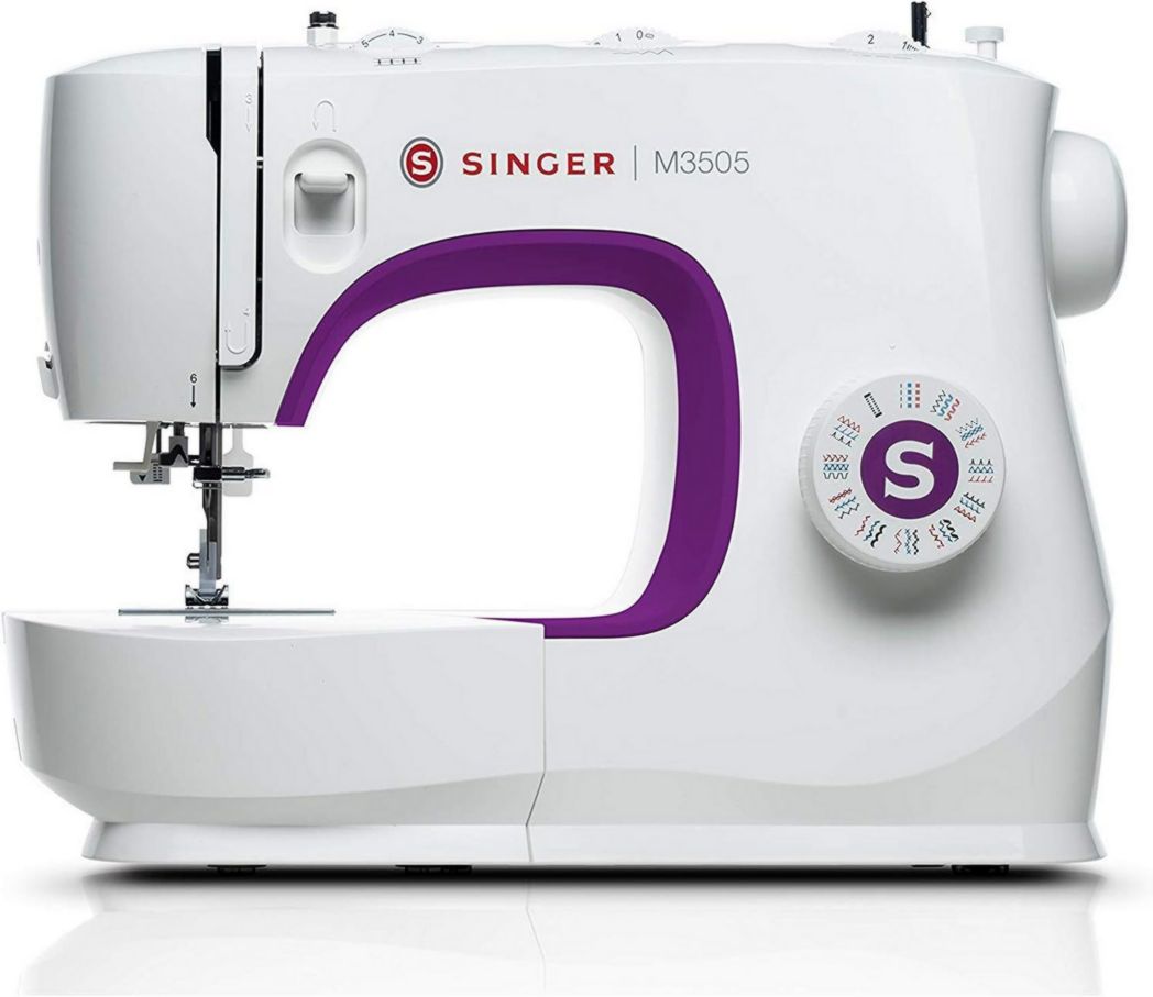 Máquina de coser profesional Singer M3505 con 34 puntadas, utilitaria, elástica, decorativa, cose todo tipo de tejidos, fácil para principiantes, costura creativa, eléctrica, portátil, uso doméstico