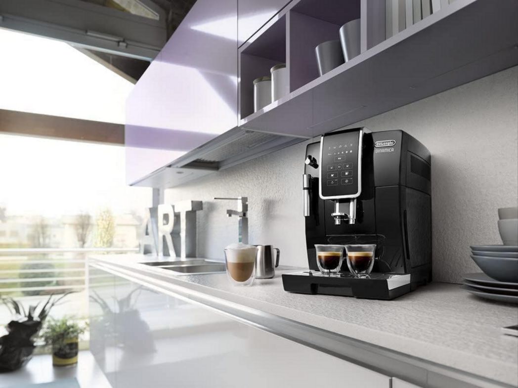 Cafetera de café en grano De'Longhi Dinamica ECAM350.15.B, para espresso y capuchino, color negro