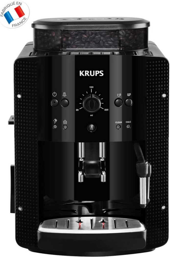 Cafetera KRUPS ESSENTIAL BLACK con molinillo, cafetera espresso de 2 tazas y pastillas de detergente. Compatible con modelos Full Auto EA/XP y Rowenta ES. Accesorio oficial.