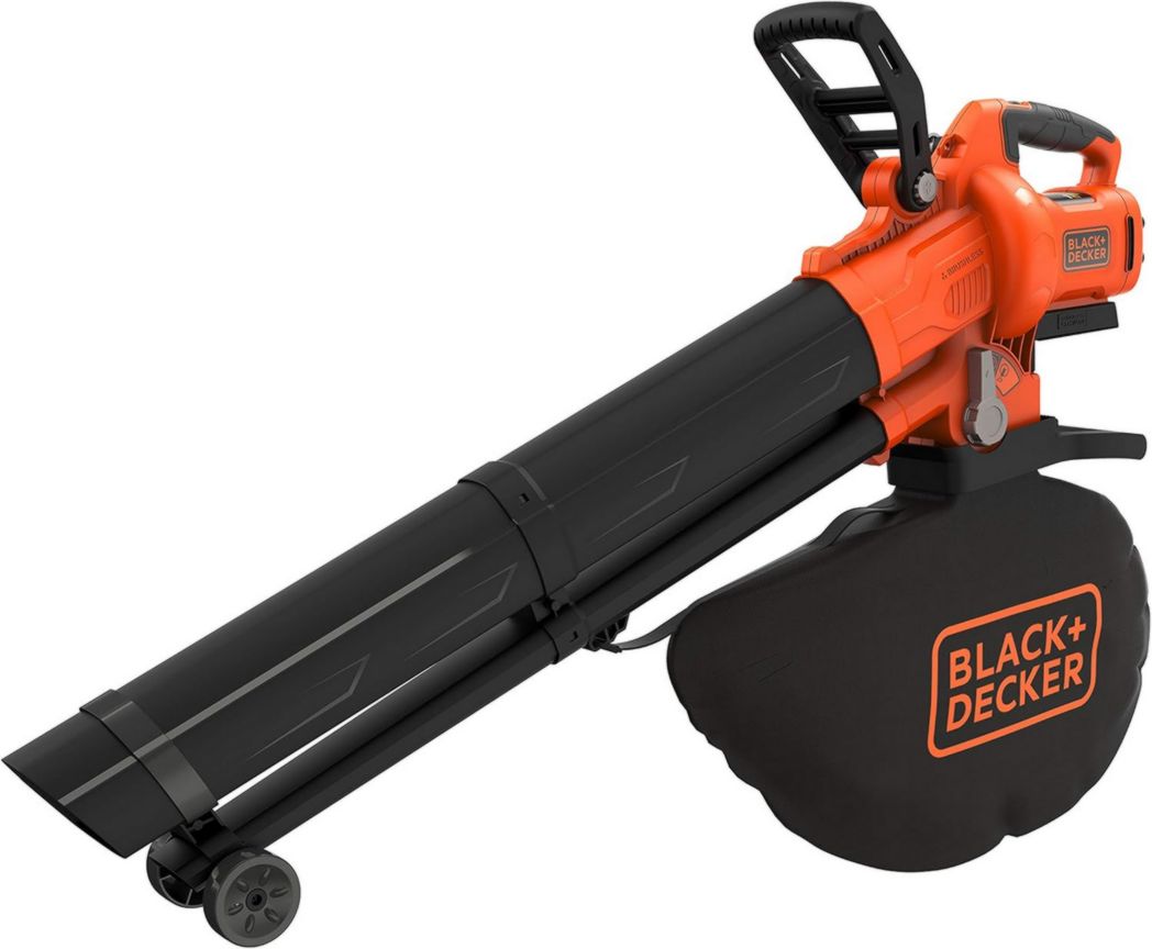 BLACK+DECKER - Soplador, aspirador y triturador de hojas inalámbrico de 36 V - Incluye bolsa de 45 L - BCBLV36B-XJ