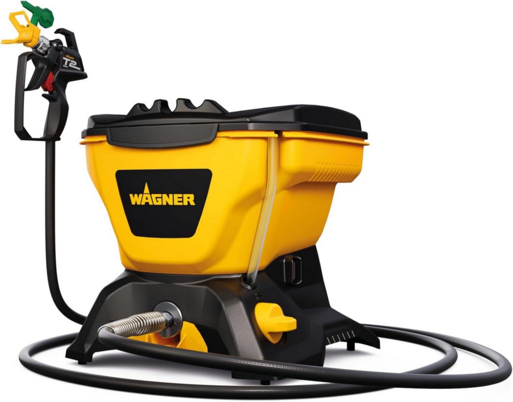 Pistola de pintura airless WAGNER Control 150 M para pinturas de pared, barnices, tintes, protección de madera y anticorrosión para uso interior y exterior, capacidad del depósito de 5500 ml