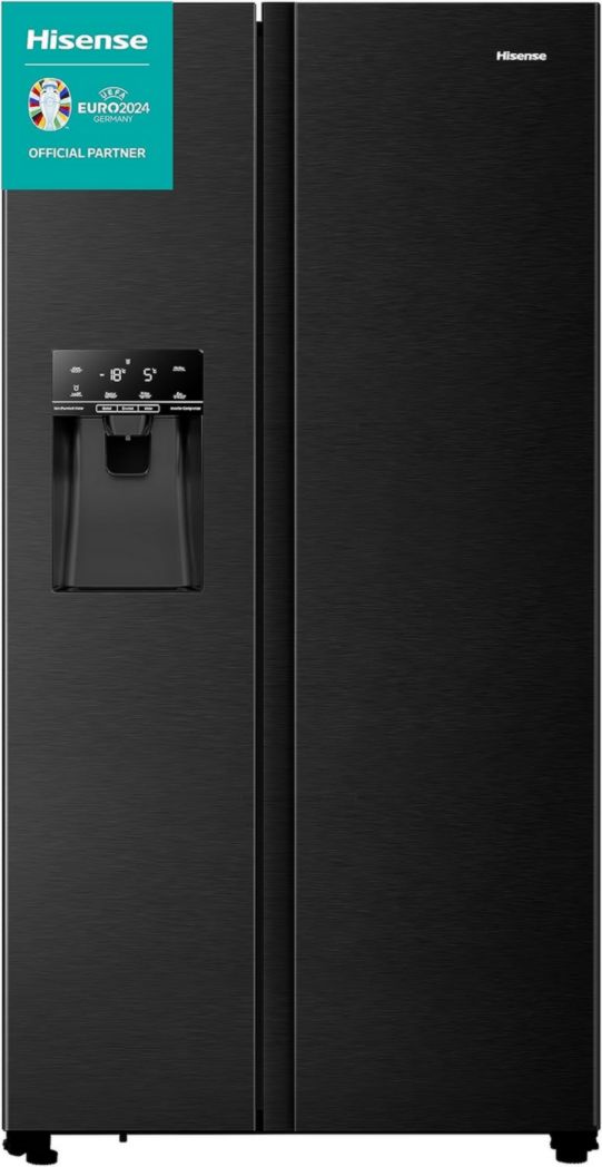Refrigerador Hisense RS694N4TFE 562 LE negro estilo americano