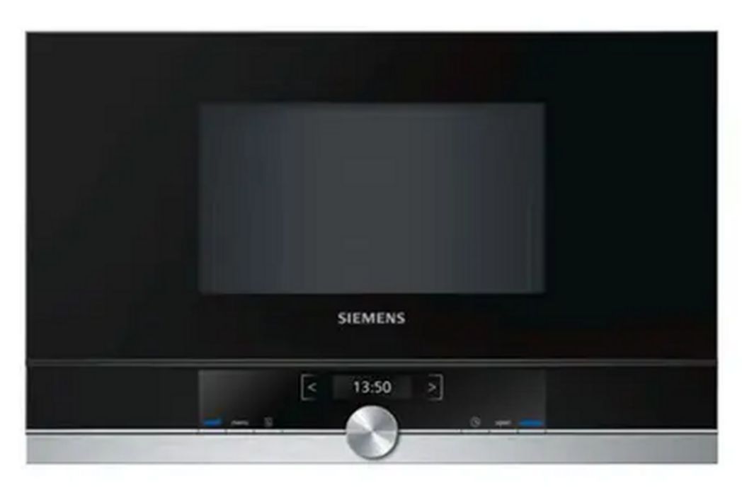 SIEMENS - BF634LGS1 - Microondas de encastre - 21 L - 900 W - Acero inoxidable