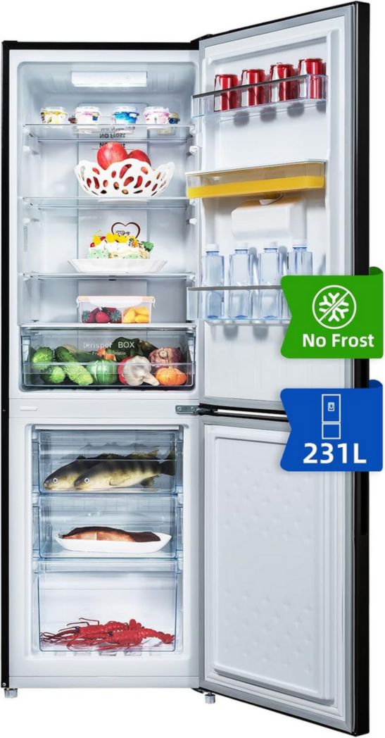 Frigorífico con congelador inferior CHIQ FBM157L42, 157 L (109 + 48), 47 cm de ancho, Low Frost, 39 dB, puertas reversibles, 12 años de garantía del compresor