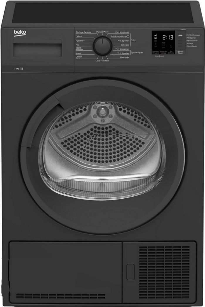Secadora de condensación BEKO DCB912A antracita Eco Sense de 9 kg y 110 l