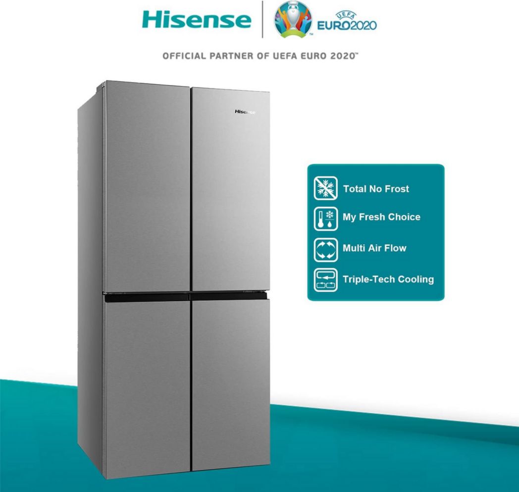 Refrigerador independiente estilo americano Hisense RQ563N4SF2, 454 pies cúbicos, color negro