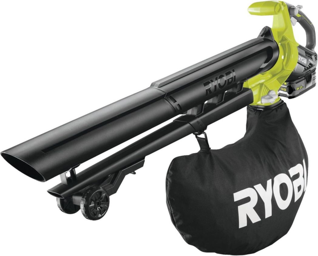RYOBI - Soplador/aspirador/triturador inalámbrico sin escobillas ONE+ de 18 voltios - 201 km/h (batería no incluida) - OBV18
