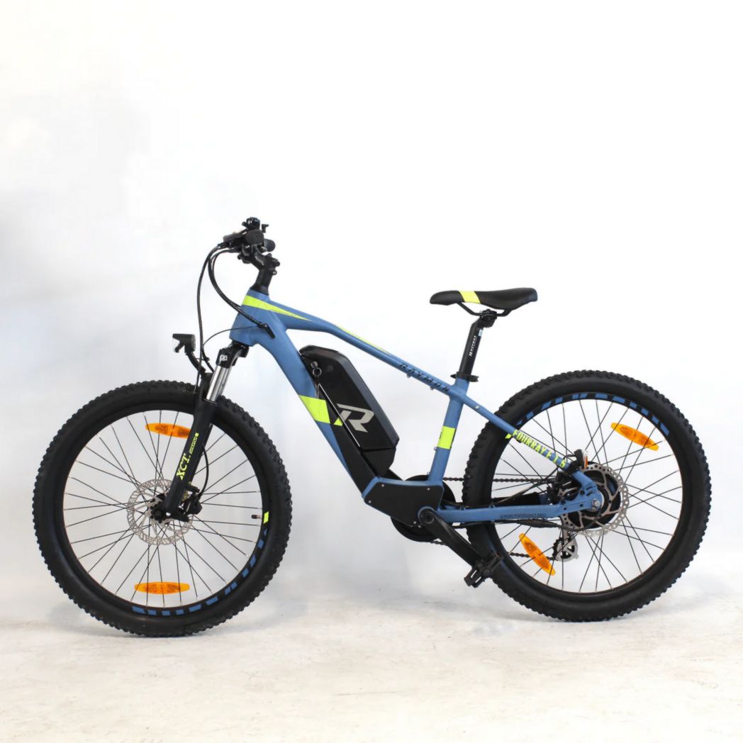 Bicicleta de montaña eléctrica Raymon FourRay E 1.5 para niños, color azul