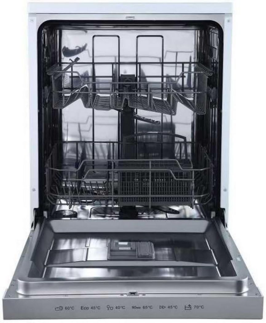 Lavavajillas de libre instalación BRANDT LVC328S - 12 cubiertos - 60 cm de ancho - 48 dB - Plateado