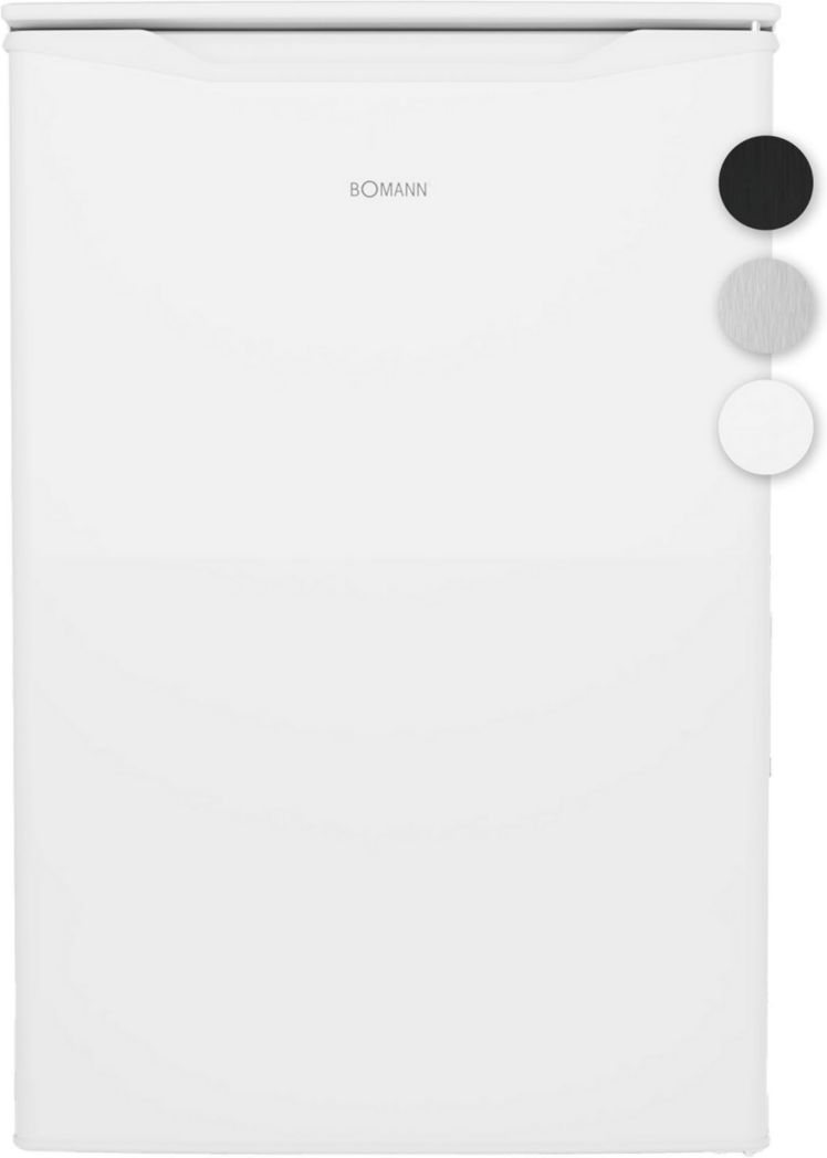 Congelador Bomann 87L GS7253-White 4 estrellas, control de temperatura continuo, 3 cajones, bandeja de cubitos de hielo, reversible, clase energética N/ST/T, ideal para carne y verduras, nivel de ruido 40 dB